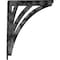 Ekena Millwork Nevio Wrought Iron Bracket, (Triple center brace), Antiqued Warm Silver 2"W x 12"D x 15"H BKTM02X12X15TNEAWS - alternate 2